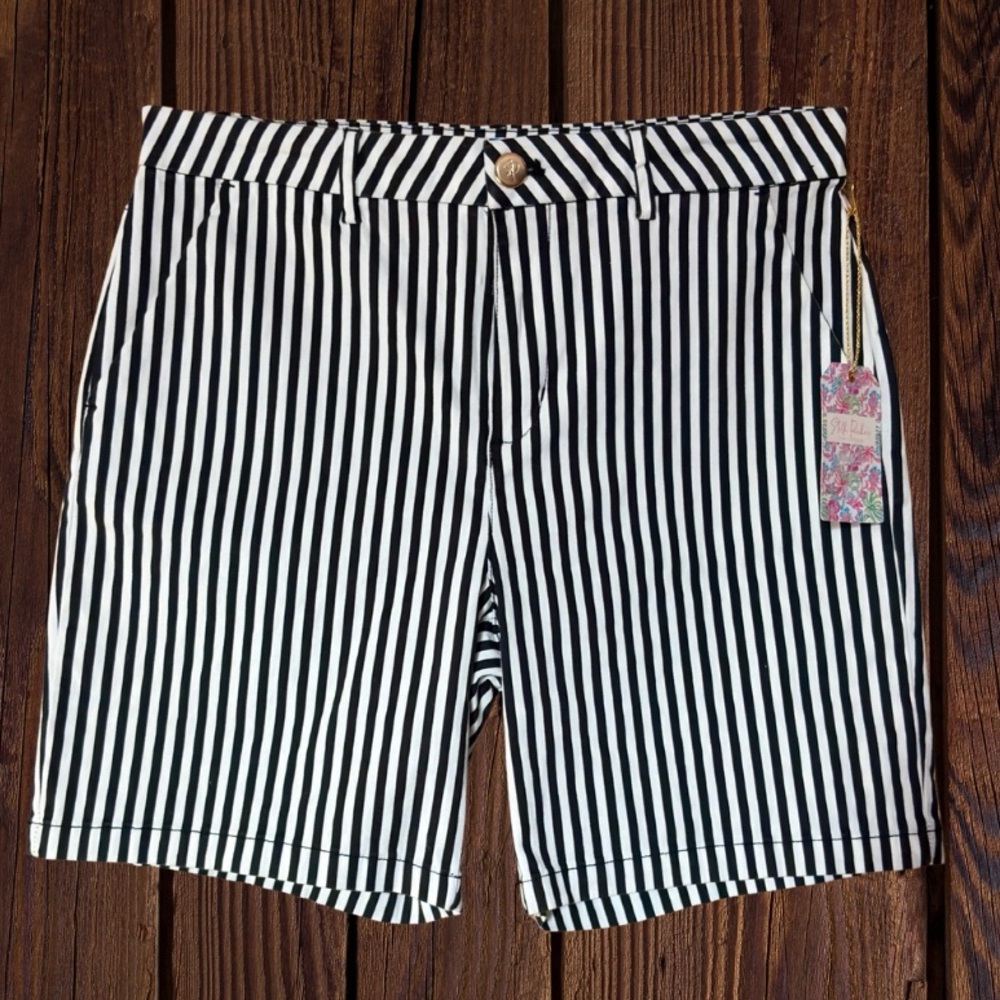 Stella Parker Striped Black & White Women’s Shorts